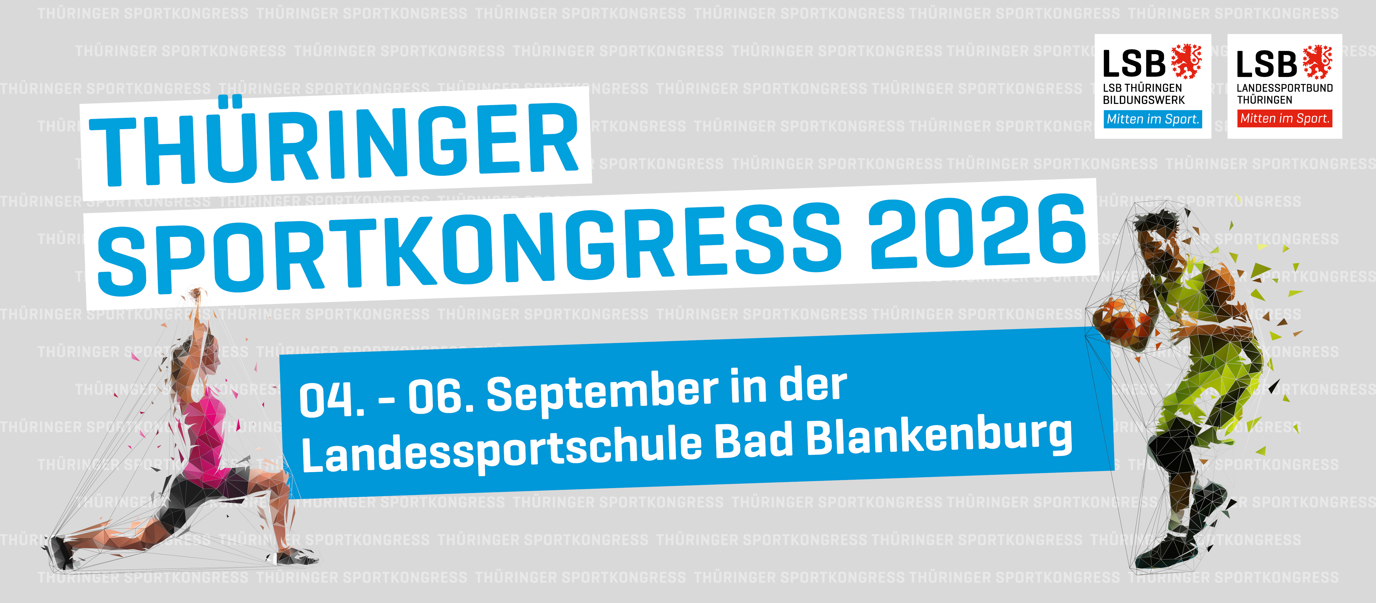 Anmeldung zum Thüringer Sportkongress vom 04. bis 06. September 2026